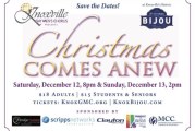 Christmas Comes Anew Concert Set for Dec 12 & 13 At Bijou Theatre