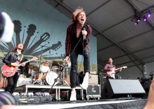 FRANKLIN, TN - SEPTEMBER 26: Matthew Shultz of Cage the Elephant performs onstage during Pilgrimage Music & Cultural Festival on September 26, 2015 in Franklin, Tennessee. 