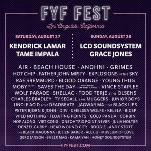 FYF Fest 2016 Lineup