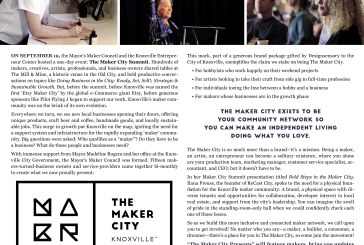 Maker City Presents: A new monthly column highlighting Knoxville creatives