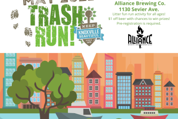 Keep Knoxville Beautiful to Host a May Trash Run from Alliance Brewing Company