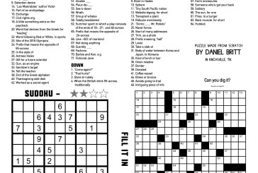 Blank’s July 2023 Sudoku and Crossword puzzles – Can you dig it?