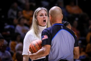 Coach Kellie Harper & Referee Tim Green