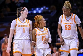 Tennessee Lady Vols Celebrate 72-63 Win Over EKU