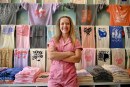 Knoxville Artist Paris Woodhull celebrates two years of creative impact with iconic downtown storefront