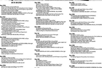 BLANK’s Knoxville Music Calendar Nov. 20-Dec. 20