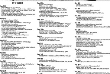 BLANK’s Knoxville Music Calendar Nov. 20-Dec. 20