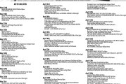 Blank Music Calendar April 2026 (March 23rd – April 20th)
