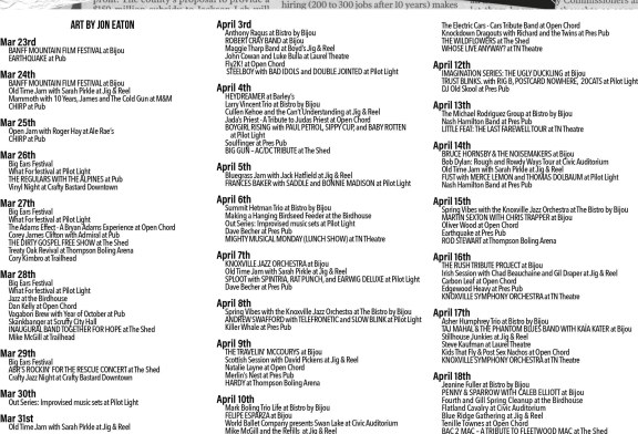 Blank Music Calendar April 2026 (March 23rd – April 20th)